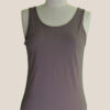 "SOLE" TANK TOP WITH BUILT-IN TOP - TAUPE