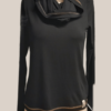 MAGLIA "LUNA" - JERSEY BAMBOO NERO