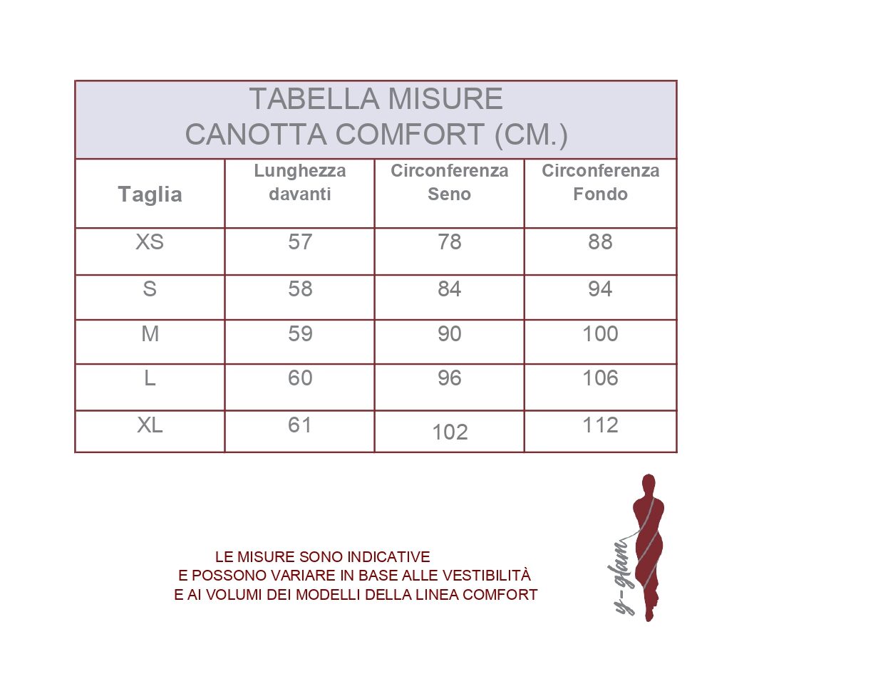 tabellesingole_misure_Canotta_comfort